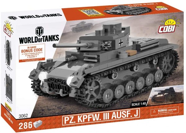 Cobi World of Tanks PZ. KPFW. III Ausf. J Modell Nr. 3062