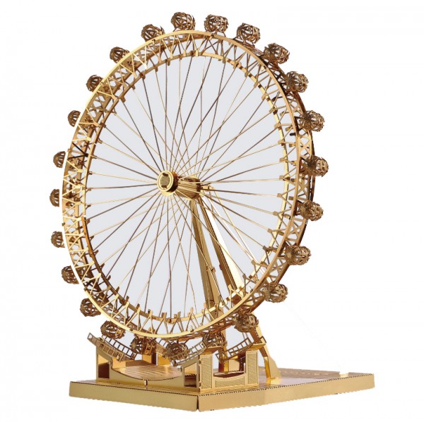 Piececool 3D Metallpuzzle London Eye in Gold Modell Nr. P043-G