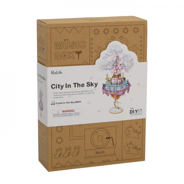 Robotime Rolife DIY City in the Sky Spieluhr Modell Nr. AM45