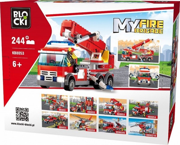 Blocki My Fire Brigade Kranfahrzeug Modell Nr. KB8053