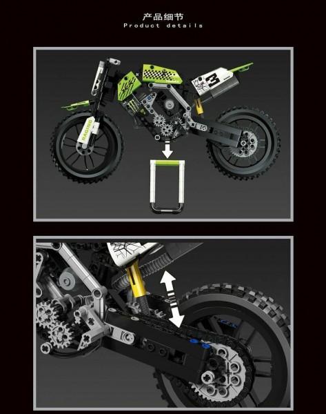 Leier 50005-1 Motorrad KX450 Klemmbausteine