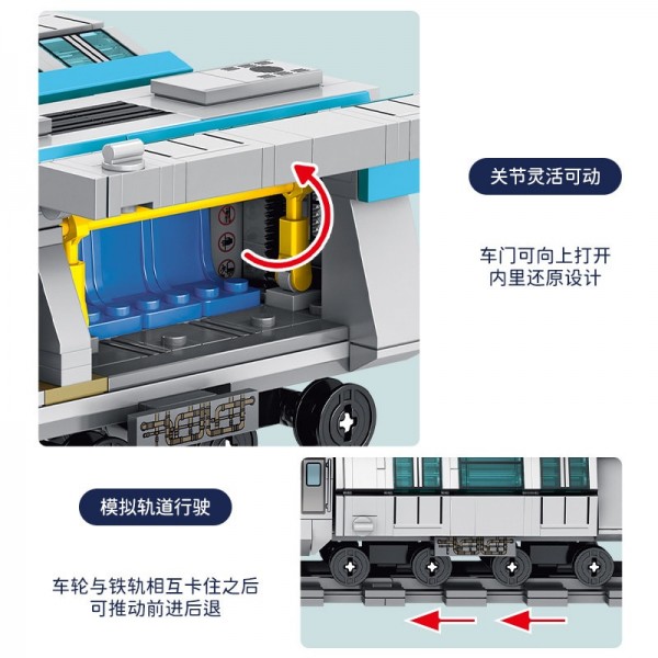 SEMBO BLOCK Beijing-Hong Kong Metro Modell Nr. 201405