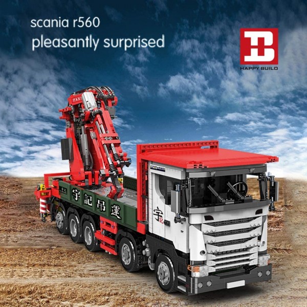 Happy Build YC-GC008 - Pneumatic Crane Truck - RC - 3.925 Teile