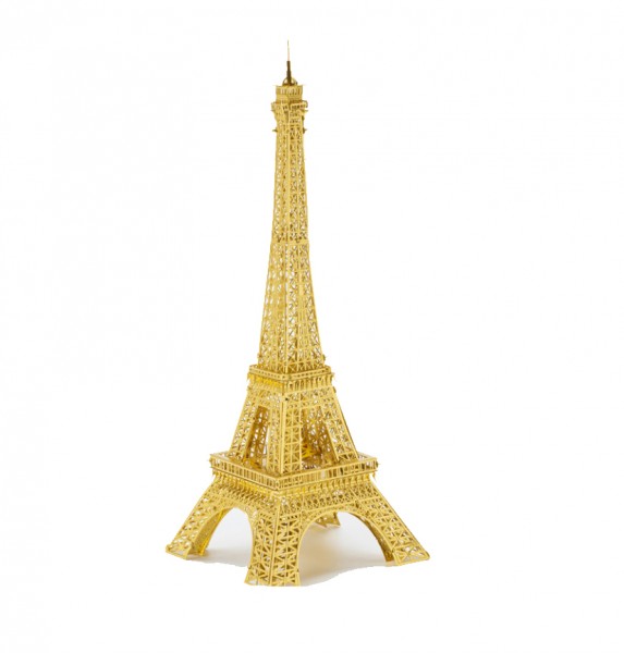 Piececool 3D Metallpuzzle Eiffelturm in Gold Modell Nr. P003-G