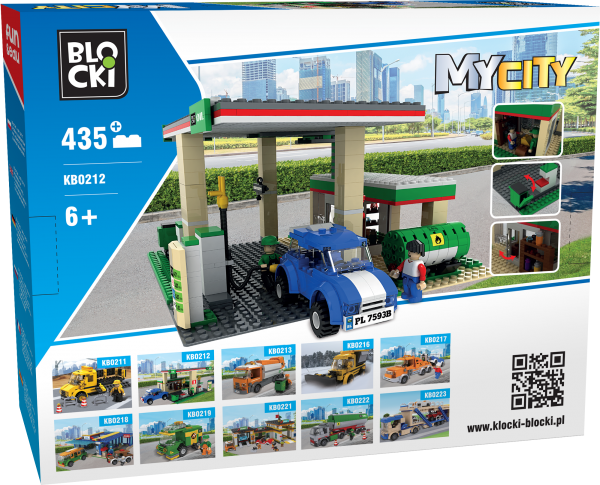 Blocki MyCity Tankstelle Modell KB0212