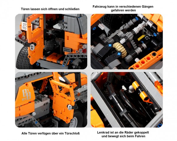 Mould King Avtoros Shaman 8x8 Off-Road Truck Modell Nr. 13088