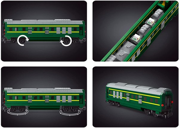 Mould King 12001CX Technik Klassiker Zug Bausatz