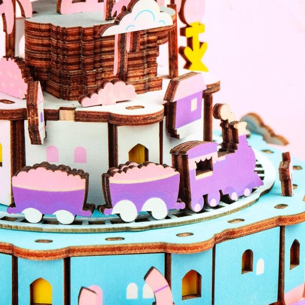 Robotime Rolife DIY City in the Sky Spieluhr Modell Nr. AM45