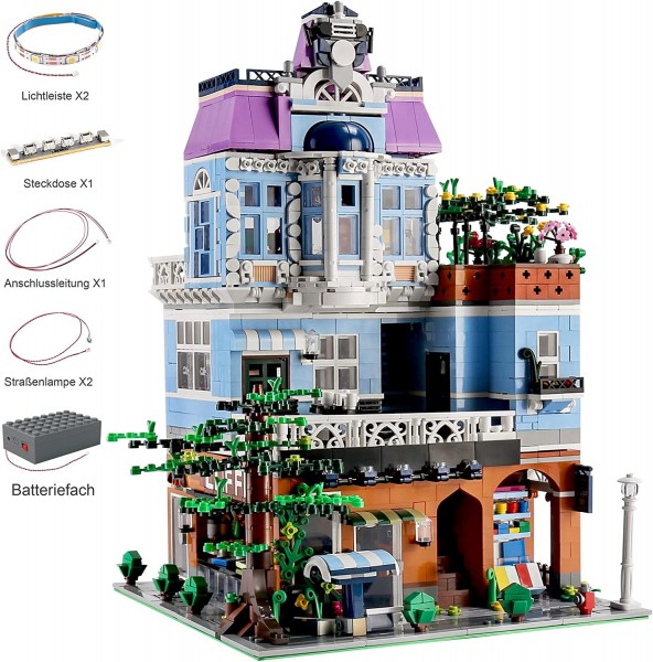 Mould King 16004 The Cafe mit Beleuchtung 3430 Teile