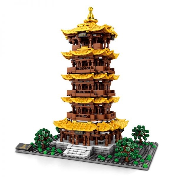 SEMBO BLOCK Yellow Crane Tower Modell Nr: 601140