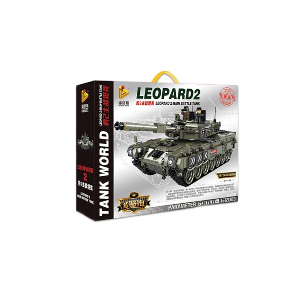 Panlos Brick Tank World Leopard 2 Modell Nr. 632003 1747 Teile