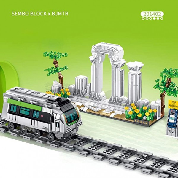 SEMBO BLOCK BJMTR Train/Zug mit Station Modell Nr. 201402