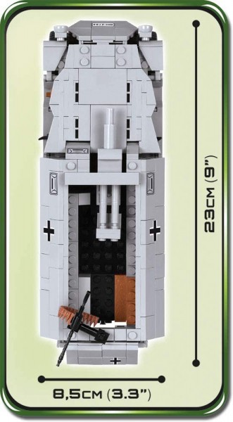 Cobi Sd.Kfz.251/9 Ausf.C Stummel Modell Nr. 2472A