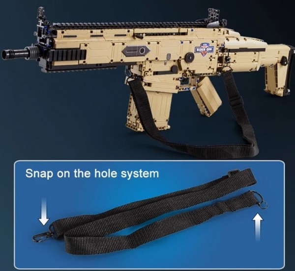 CADA C81021 SCAR 17S Sturmgewehr Bausteinset 1406 Teile Neu-OVP