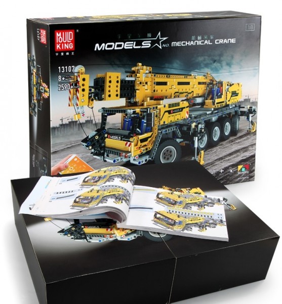 Mould King Mechanical Crane Modell Nr. 13107 Maßstab 1:8 2590 Teile ab 8 Jahre