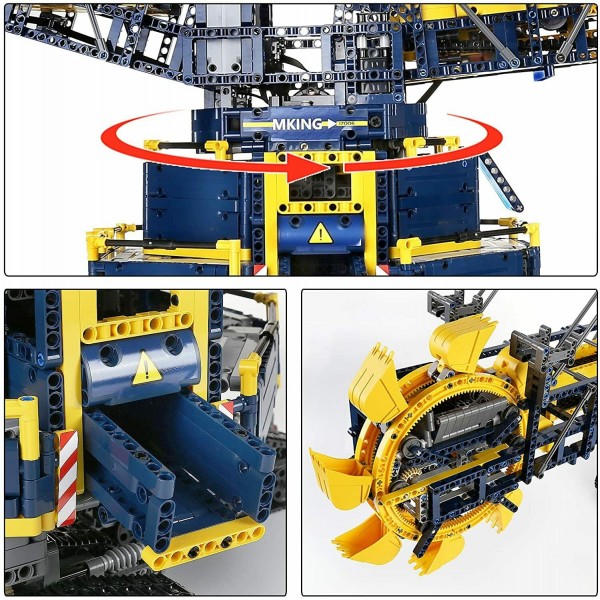 Mould King 17006 Technik Raupen Schaufelradbagger 4588 Teile
