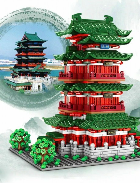 SEMBO BLOCK Pavillon des Prinzen Teng Modell Nr. 601141