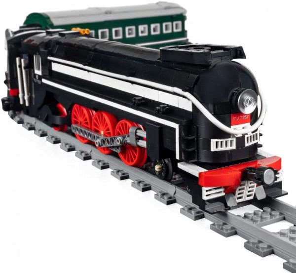 Mould King Dampflokomotive Bausteine Kinder Spielzeug 12005