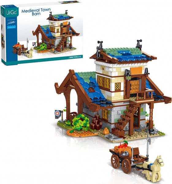 UrGe 50102 Mittelalterliche Stadt -Haus&Kutsche 1725 Teile