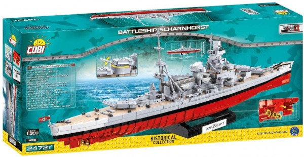 Cobi Battleship Scharnhorst Historical Collection Modell Nr. 4818