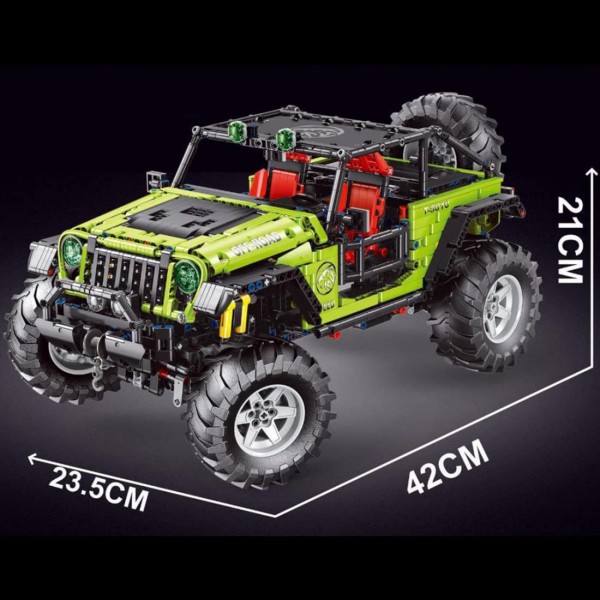 TLG Geländewagen Grün Trailcat T5010 High-tech MOC Off-road