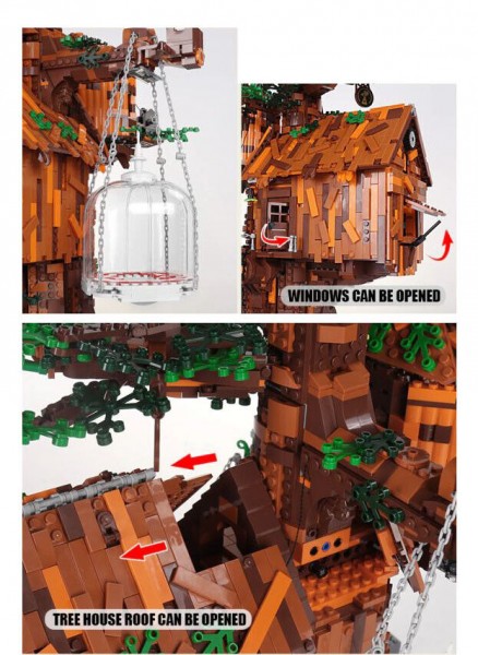 MOULD KING 16033 BAUMHAUS mit LED 3.958 Teile