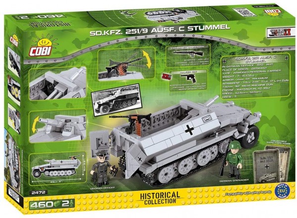 Cobi Sd.Kfz.251/9 Ausf.C Stummel Modell Nr. 2472A