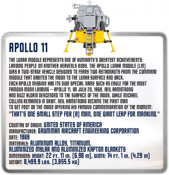 Cobi Smithsonian Apollo 11 Modell 21079