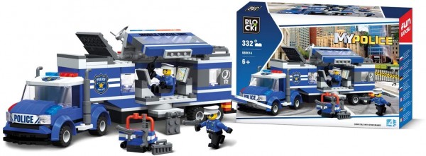Blocki My Police Mobile Einsatzzentrale Modell Nr. KB0614