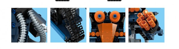 Mould King AImuboot ferngesteuerter Roboter Bausatz Modell Nr. 13002 349 Teile