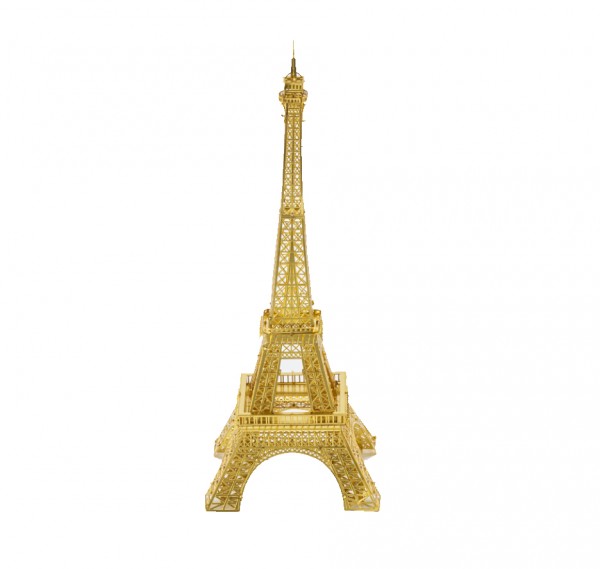 Piececool 3D Metallpuzzle Eiffelturm in Gold Modell Nr. P003-G