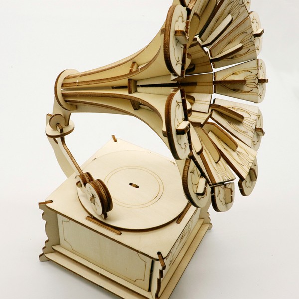 3D Holzpuzzle Grammophon Modell Nr. MK0205117