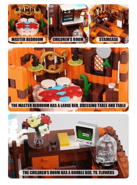 MOULD KING 16033 BAUMHAUS mit LED 3.958 Teile