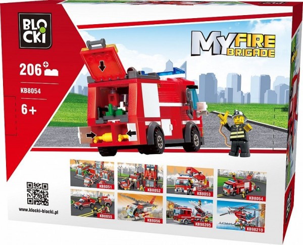 Blocki My Fire Brigade Kleiner Löschzug Modell Nr. KB8054