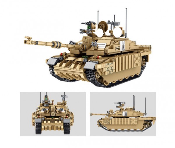 Panlos Brick Tank World Challenger II Modell Nr. 632008 1687 Teile