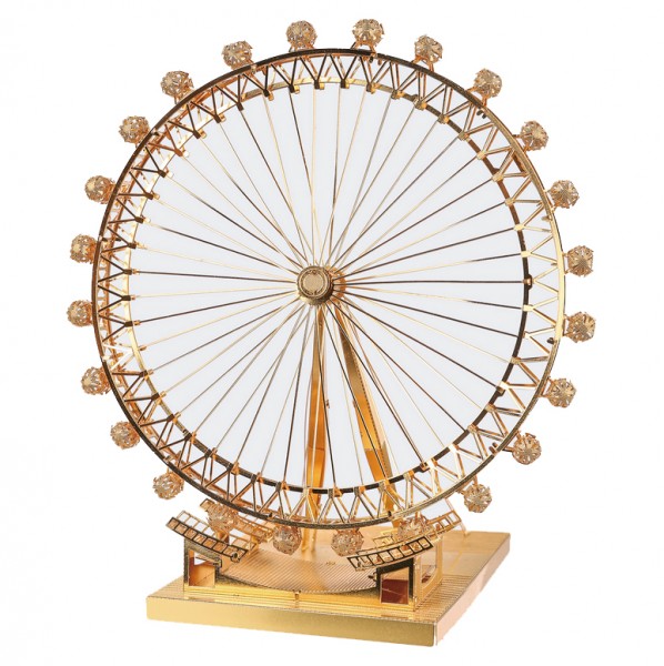 Piececool 3D Metallpuzzle London Eye in Gold Modell Nr. P043-G