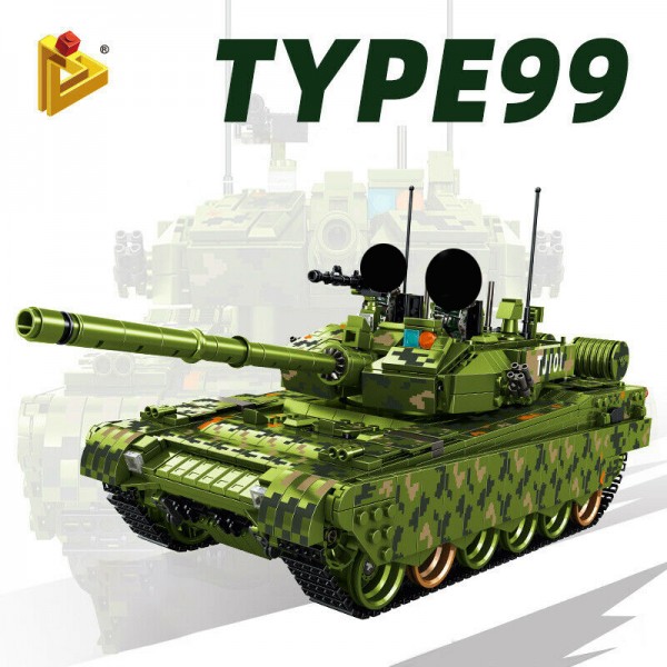 Panlos Brick Tank World Type 99 Main Battle Tank Modell Nr. 632002 1600 Teile