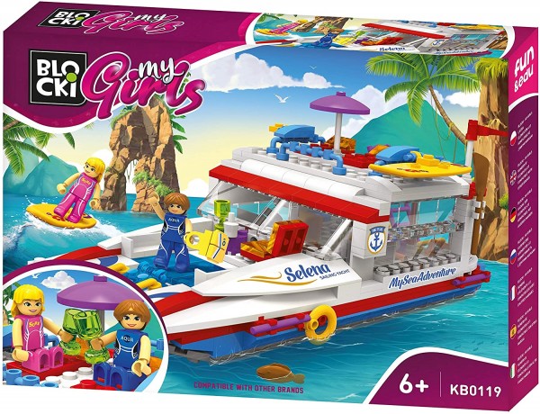 Blocki My Girls Abenteuer Yacht Modell Nr. KB0119