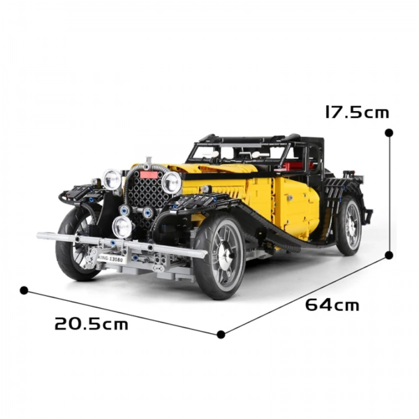 Mould King 13080 (statische Version) Oldtimer Bugatti 50T