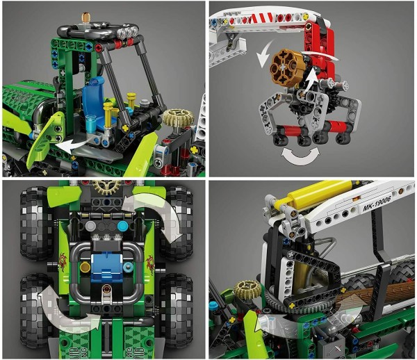 Mould King pneumatic Forest Machine Modell Nr. 19006