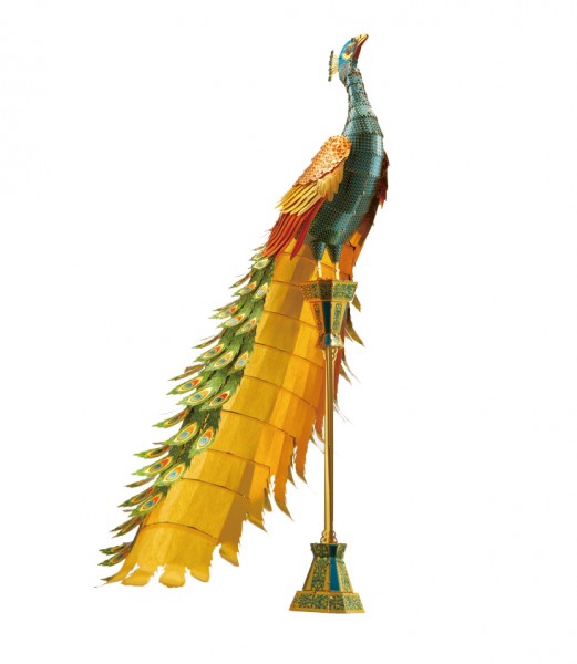Piececool 3D Metallpuzzle Colourful Peacock Modell Nr. P102-NGB