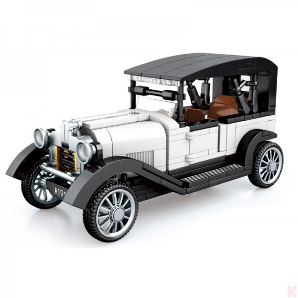 SEMBO BLOCK Oldtimer in Schwarz-Weiß Modell Nr. 607403