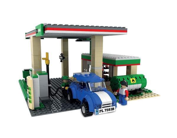 Blocki MyCity Tankstelle Modell KB0212