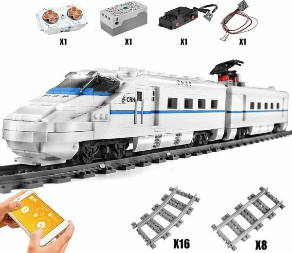 Mould King 12002 High Speed Train / Zug 1808 Teile
