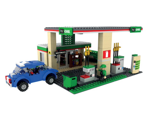 Blocki MyCity Tankstelle Modell KB0212
