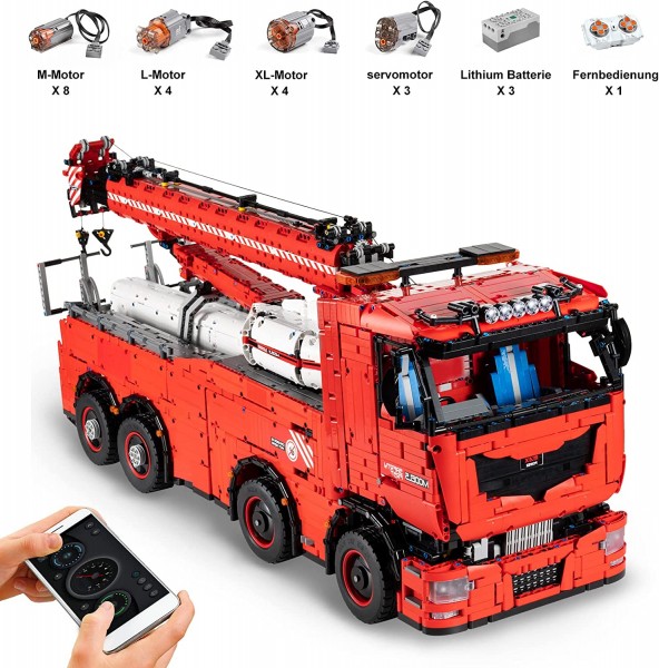 Mould King 19008 - Abschlepp- und Bergungs-Truck RC, 10966 Teile