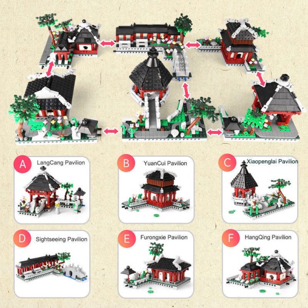 Xingbao Suzhou Garten bestehend aus 6 Modulen Bausatz Nr. XB01110