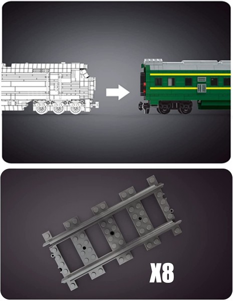 Mould King 12001CX Technik Klassiker Zug Bausatz