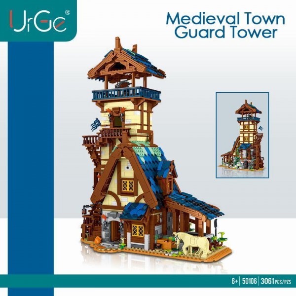 UrGe 50106Mittelalterliche Stadt - Wachturm 3061 Teile OVP