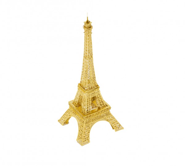 Piececool 3D Metallpuzzle Eiffelturm in Gold Modell Nr. P003-G
